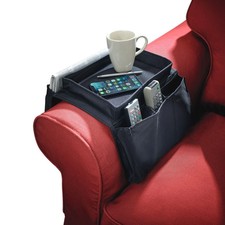 Navy Arm Rest Organiser Sofa