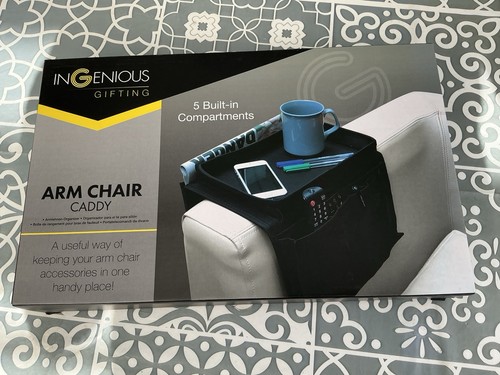 Arm chair caddy - with, built